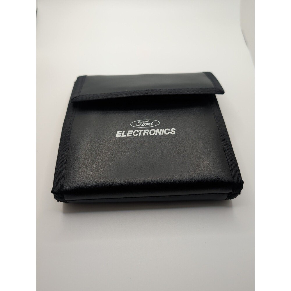 Vintage Ford Electronics Folding CD Case Audio Holder Travel Case Music DVD